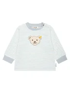 Bluzy i sweterki niemowlęce - Steiff Bluza w kolorze kremowo-błękitnym - miniaturka - grafika 1