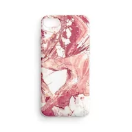 Etui i futerały do telefonów - Wozinsky Marble żelowe etui pokrowiec marmur iPhone 13 Pro różowy - miniaturka - grafika 1