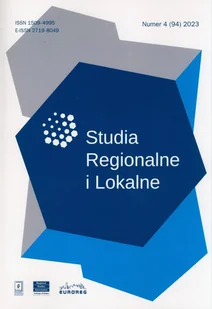 Studia Regionalne i Lokalne 42023 94 - Czasopisma - miniaturka - grafika 1