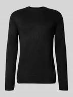 Swetry męskie - Sweter o kroju regular fit z prążkowanej dzianiny - miniaturka - grafika 1