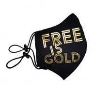 Maseczki ochronne i antywirusowe - Maska Bawełniana Olmed Freedom is Gold +1 filtr - miniaturka - grafika 1