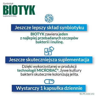 LEK-AM BIOTYK 30 kapsułek 8414504 - Witaminy i minerały - miniaturka - grafika 3