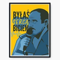 Obrazy i zdjęcia na płótnie - Plakat: Byłaś serca biciem - miniaturka - grafika 1