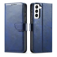 Etui i futerały do telefonów - Hurtel Case Magnet elegancki futerał etui pokrowiec z klapką i funkcją podstawki Samsung Galaxy S22+ (S22 Plus) niebieski - miniaturka - grafika 1