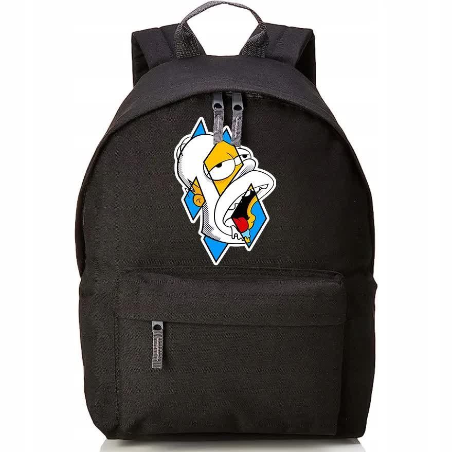 PLECAK Szkolny Czarny Homer SIMPSON Wiele WZORÓW
