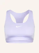 Biustonosze - Nike Biustonosz Sportowy Swoosh lila - miniaturka - grafika 1
