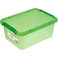 Pudła i pojemniki do przechowywania - Pojemnik z klipsami zielony 12.5 l 29 x 16.5 x 39 cm Spaceo - miniaturka - grafika 1