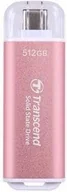 Dyski SSD - Transcend 512GB EXT. PINK/TS512GESD300P - miniaturka - grafika 1