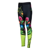 Spodnie sportowe damskie - Legginsy fitness damskie EXTREME HOBBY FOLK - miniaturka - grafika 1