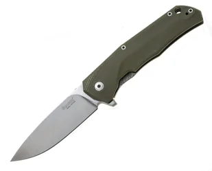 Nóż składany LionSteel T.R.E. G10 Green, Stone Washed Blade (TRE GGR) - Noże - miniaturka - grafika 1
