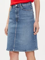 Spódnice - Tommy Hilfiger Spódnica jeansowa Melany WW0WW42881 Niebieski Regular Fit - miniaturka - grafika 1