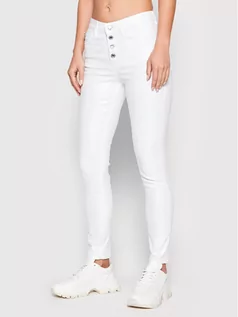 Spodnie damskie - Guess Jeansy 1981 W2GA28 D4DN4 Biały Skinny Fit - grafika 1