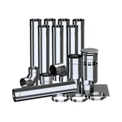 Akcesoria kominkowe - ADAM GAS Pakiet do szachtu kominowego 130-200 - miniaturka - grafika 1