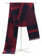 Apaszki i szaliki męskie - Szal Szalik Męski Czerwono - Granatowy - miniaturka - grafika 1