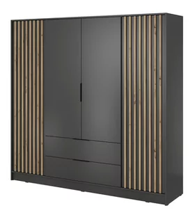 Szafa Nelly 4D Grafit / Lamela Artisan - Szafy - miniaturka - grafika 1