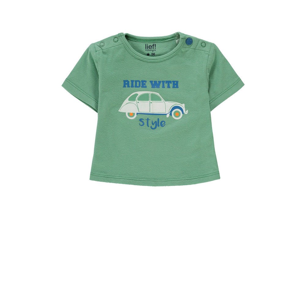 LIEF, Bluzka chłopięca z długim rękawem, zielona, rozmiar 56