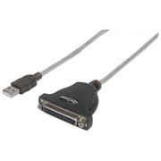 Kable komputerowe i do monitorów - Manhattan Konwerter USB na port równoległy LPT DB25 (336581) - miniaturka - grafika 1