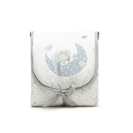 Ochraniacze do łóżeczka - Przewijak materacyk podróżny 45x75 Śpiący miś szary - miniaturka - grafika 1