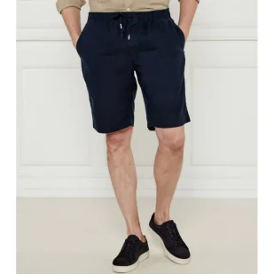 Tommy Hilfiger Lniane szorty HARLEM PO Regular Fit - Spodenki męskie - miniaturka - grafika 1