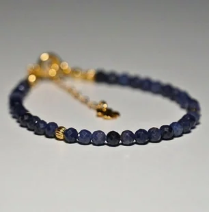 Bransoletka Szczęścia Szafir 3mm - Crystals Break 2 Rozmiary - Bransoletki - miniaturka - grafika 1