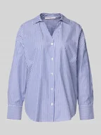 Koszule damskie - Bluzka koszulowa z listwą guzikową - miniaturka - grafika 1