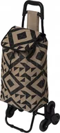 Torby i wózki na zakupy - 5five Wózek na zakupy na kółkach, jutowa torba, 33 l - miniaturka - grafika 1