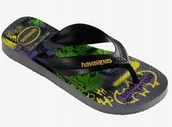 Klapki i japonki damskie - Havaianas Japonki Dziecięce Batman Na Lato 25-26 Ż9K - miniaturka - grafika 1