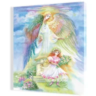 Ikony i obrazy sakralne - Obraz religijny na płótnie Anioł Stróż - miniaturka - grafika 1