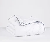 Kołdry - My Alpaca Kołdra z włókna Alpaki CAŁOROCZNA biała lamówka - miniaturka - grafika 1