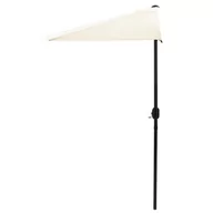 Parasole ogrodowe - Duży Parasol Ogrodowy 270 Cm Z Korbą Półokrągły - miniaturka - grafika 1