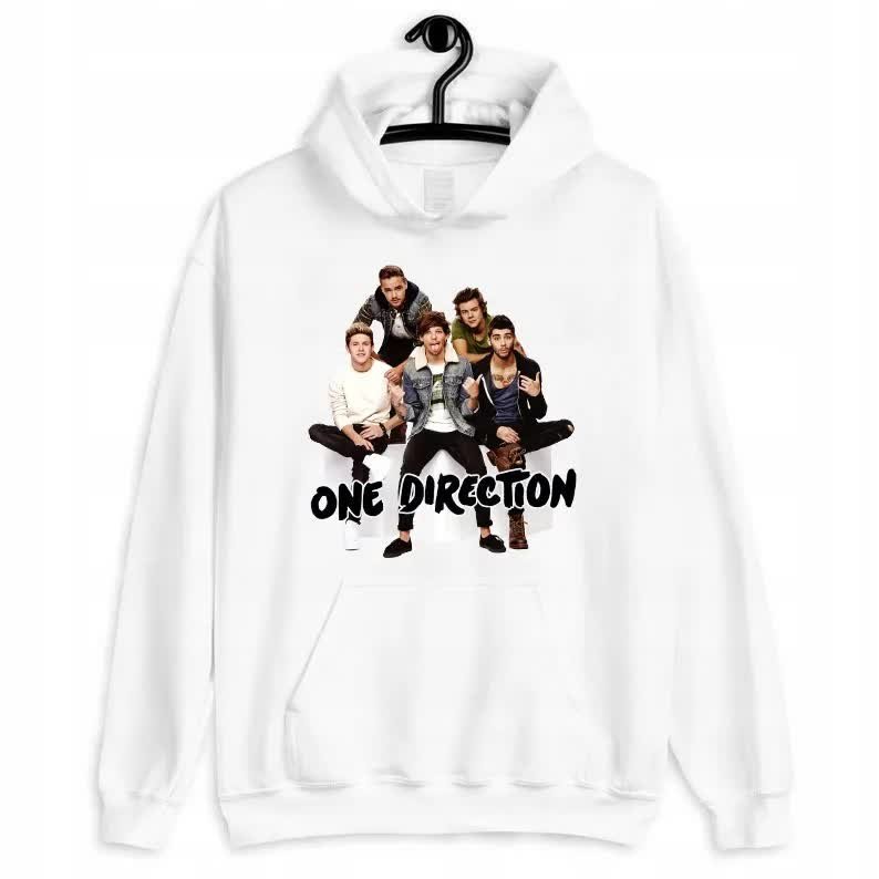 Bluza Biała Damska ONE DIRECTION Boysband Directioners Memorial Wzory - M