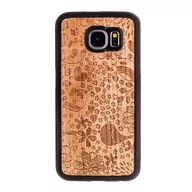 Etui i futerały do telefonów - Samsung SmartWoods SmartWoods Case Etui Drewniane Birds Galaxy S6 Edge 4131-uniw - miniaturka - grafika 1