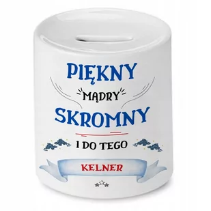 Skarbonka Dla Kelnera na Urodziny Imieniny Prezent z Nadrukiem ze Zdjęciem - Skarbonki - miniaturka - grafika 1