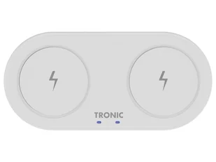 TRONIC Podkładka ładująca Qi Dual, 20 W (Biały) 4055334392181 - Stacje dokujące do telefonów - miniaturka - grafika 1