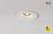 Lampy pozostałe - SLV SPOTLINE PLASTRA downlight GU10 okrągły biały gips 148070 - miniaturka - grafika 1