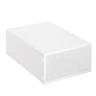 Pudła i pojemniki do przechowywania - Springos Pudełko na buty z klapą 31x21,5x12,5 cm biały organizer zestaw 10 szt. 10x HA3007 - miniaturka - grafika 1