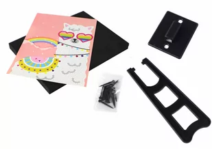 Zestaw DIY Cekiny Szpilki Lama Ramka Kolorowy - Zabawki kreatywne - miniaturka - grafika 3