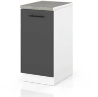 Szafki kuchenne - Szafka Kuchenna Stojąca Z Blatem Modułowa 50cm Spremium Szary Mat - miniaturka - grafika 1