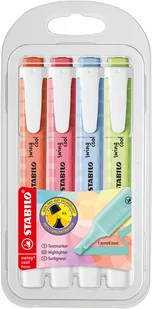Stabilo Zakreślacz 4 kolory Swing Cool Stabilo Etui Plast - Przybory szkolne - miniaturka - grafika 1