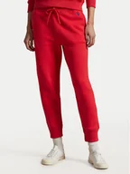 Spodnie sportowe damskie - Polo Ralph Lauren Spodnie dresowe 211949978023 Czerwony Tapered Fit - miniaturka - grafika 1