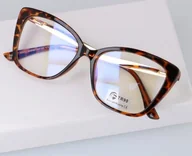 Okulary korekcyjne, oprawki, szkła - Okulary do komputera damskie z filtrem BLUE Light zerówki 2568-1 - miniaturka - grafika 1