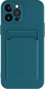 Ochronne etui na telefon komórkowy iPhone 12 13 14 15 Plus Pro Max Etui na kartę, kolor: zielony, wybierz model: Apple iPhone 15 - Etui i futerały do telefonów - miniaturka - grafika 1