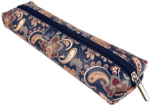 Bee-bee Piórnik szkolny młodzieżowy student jamnik Paisley Kwiaty Blue - Piórniki - miniaturka - grafika 1