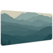 Podkładki na biurko - Mata ochronna na biurko Krajobraz lasu w górach 100x50 cm - miniaturka - grafika 1