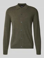 Swetry męskie - Kurtka z dzianiny z mieszanki bawełny i kaszmiru - miniaturka - grafika 1