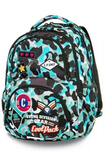 Patio Plecak Coolpack Dart Badges (A29113) Camo Blue - 24152CP - Plecaki szkolne i tornistry - miniaturka - grafika 1