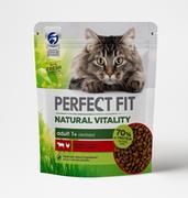 Mokra karma dla kotów - Karma PerfectFit Natural z wołowiną i kurczak 650g - miniaturka - grafika 1