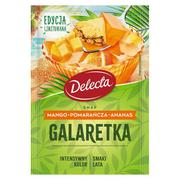 Galaretki - Delecta Galaretka smak mango, pomarańcz i ananas 50 g - miniaturka - grafika 1