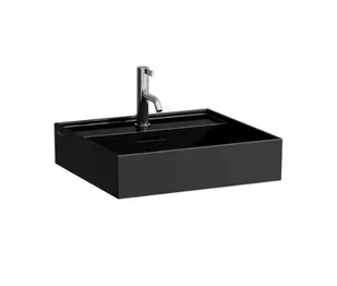 Laufen Kartell Umywalka wisząca lub nablatowa 50x46 cm bez otworu na baterię czarny połysk H8163320201091 - odbiór osobisty: Kraków, Warszawa - Umywalki - miniaturka - grafika 1
