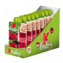 Kubuś Baby Mus po 6 miesiącu jabłko-czarna porzeczka-burak zgrzewka 9 x 100 g - Desery dla dzieci - miniaturka - grafika 1